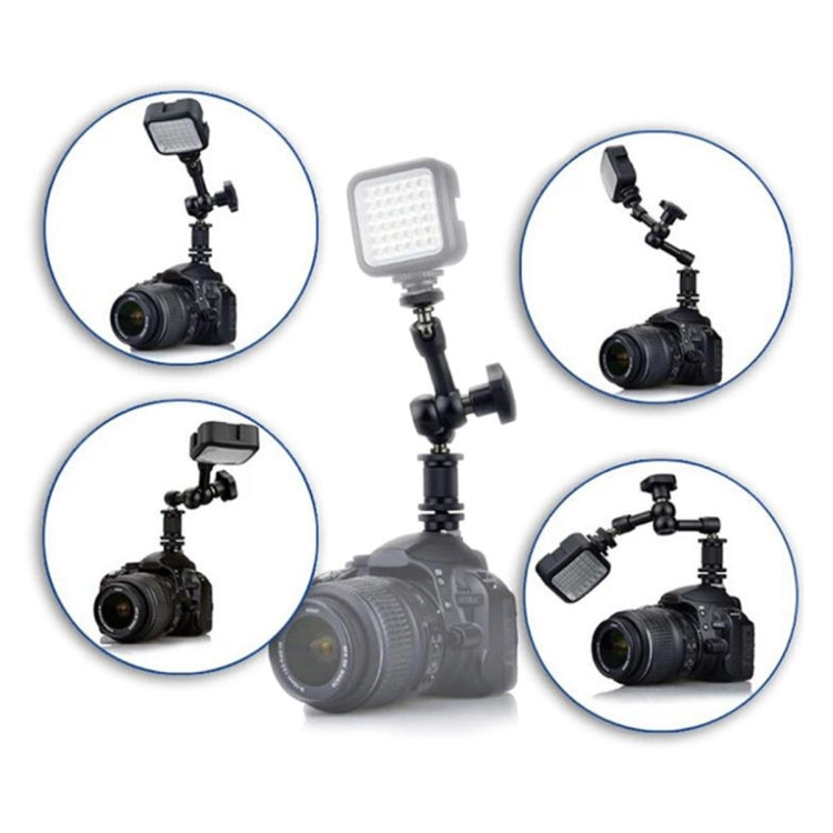 7 inch Adjustable Friction Articulating Magic Arm + Large Claws Clips with Phone Clamp, 7 inch Magic Arm + Claws Clips with Phone Clamp