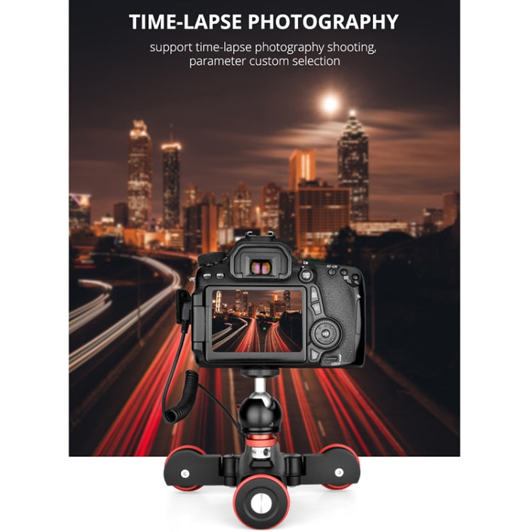 YELANGU L5 Electric Track Slider 3-Wheel Rolling Dolly Car, Load: 3kg, L5 Dolly Car