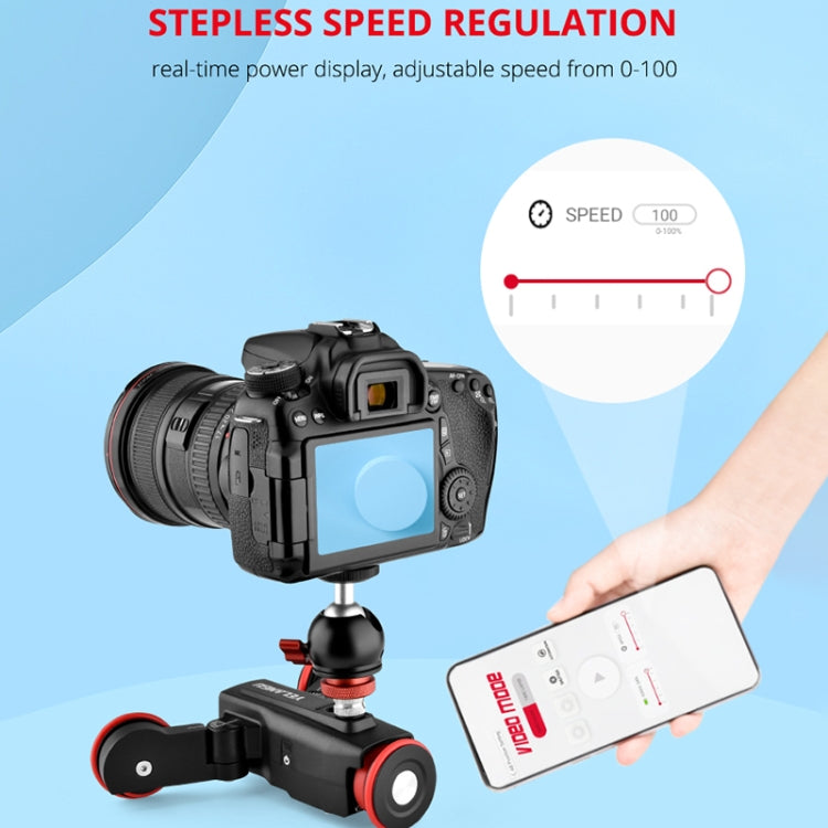 YELANGU L5 Electric Track Slider 3-Wheel Rolling Dolly Car, Load: 3kg, L5 Dolly Car