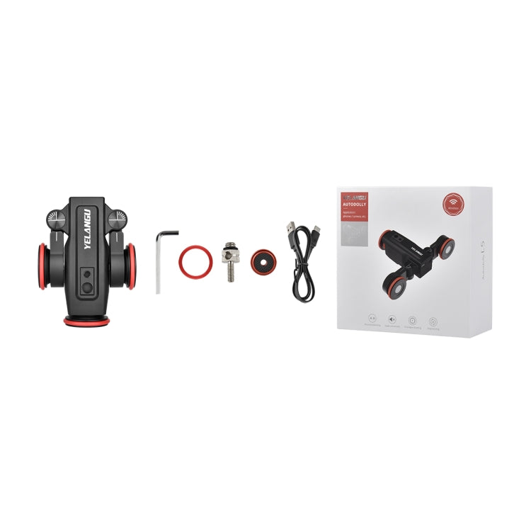 YELANGU L5 Electric Track Slider 3-Wheel Rolling Dolly Car, Load: 3kg, L5 Dolly Car