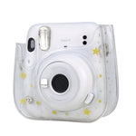 Stars Crystal PVC Hard Case Camera Bag with Shoulder Strap for FUJIFILM Instax Mini 11, Transparent