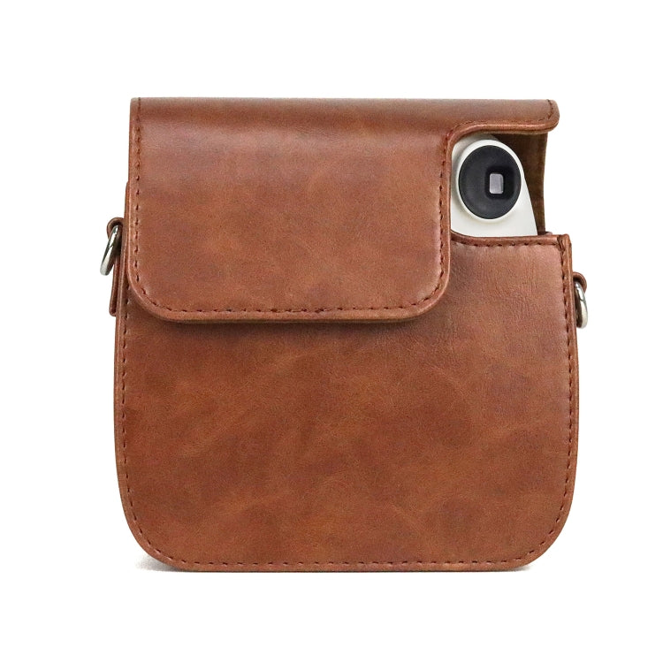 Retro Full Body PU Leather Case Camera  Bag with Strap for FUJIFILM instax mini 7+, For FUJIFILM instax mini 7+
