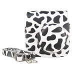 Milk Cow Full Body PU Leather Case Camera  Bag with Strap for FUJIFILM instax mini 7+, Milk Cow