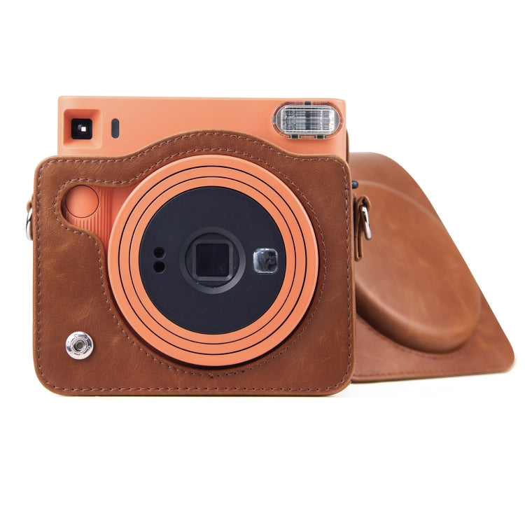 Full Body PU Leather Case Camera  Bag with Strap for FUJIFILM instax Square SQ1