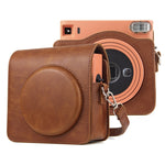 Full Body PU Leather Case Camera  Bag with Strap for FUJIFILM instax Square SQ1