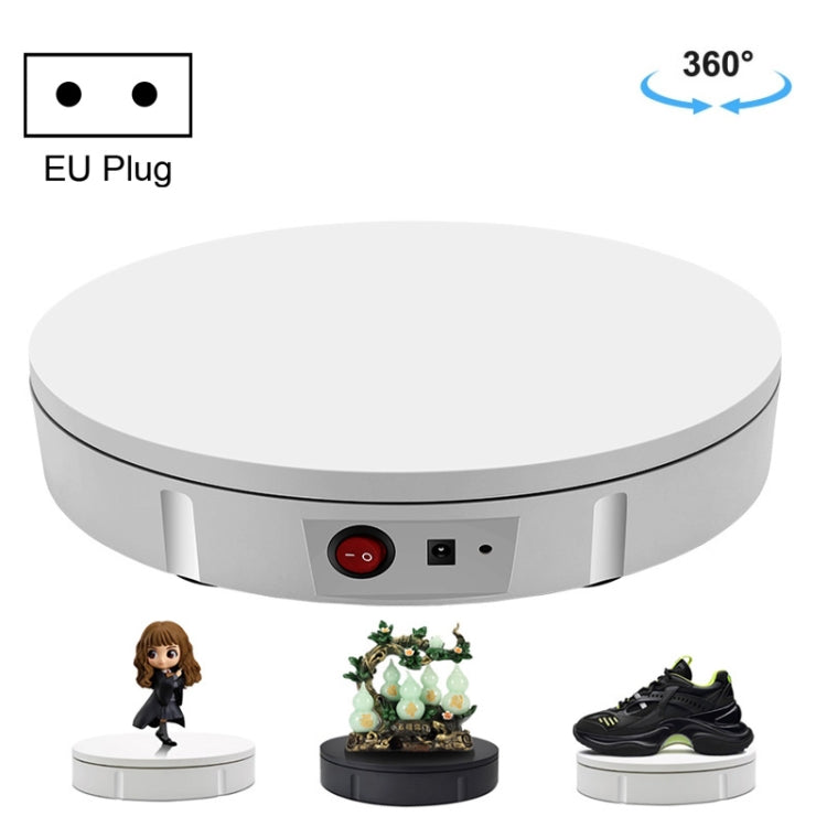22cm Electric Rotating Display Stand Video Shooting Props Turntable, Load: 50kg, EU Plug, 22cm, EU Plug