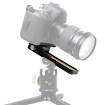 FITTEST 180mm Precision Aluminium 2-way Macro Rail Slider Tripod Head Quick Release Plate Holder, MR-180