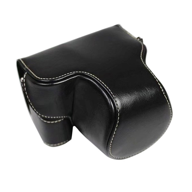Full Body Camera PU Leather Case Bag for Sony LCE-7C / Alpha 7C / A7C 28-60mm / 40.5mm Lens, For Sony A7C