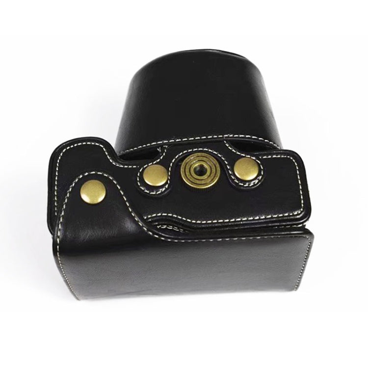 Full Body Camera PU Leather Case Bag for Sony LCE-7C / Alpha 7C / A7C 28-60mm / 40.5mm Lens, For Sony A7C