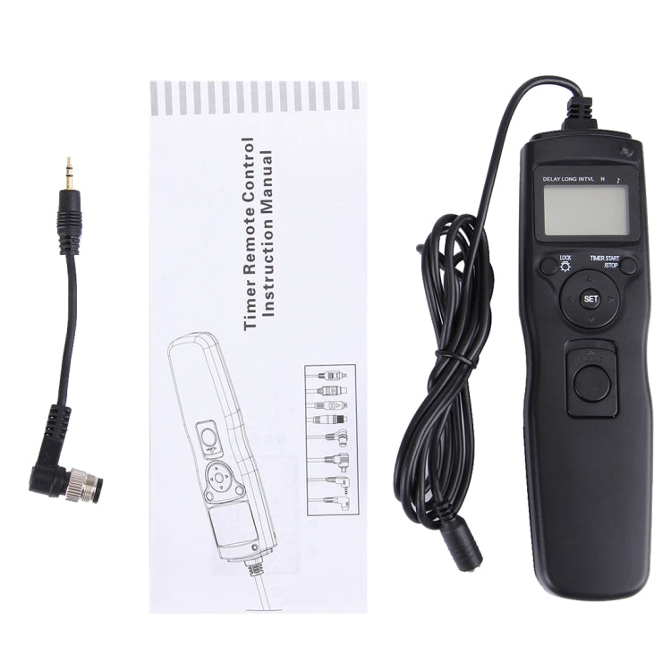 RST-7004 LCD Screen Time Lapse Intervalometer Shutter Release Digital Timer Remote Controller with N8 Cable for NIKON D3X/D3/D700/D300/D2X/D2H/D200/D1H/D1X/D800 Camera, RST-7004