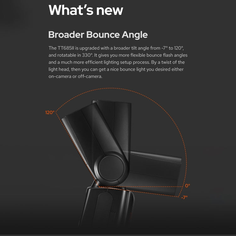 Godox TT685II-C 2.4GHz Wireless TTL HSS 1/8000s Flash Speedlite for Canon, TT685II-C for Canon