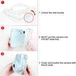 Protective Crystal Shell Case with Strap for FUJIFILM instax mini 9 / mini 8+ / mini 8, For FUJIFILM instax mini 9