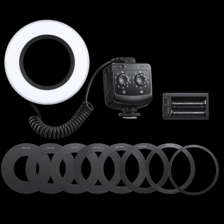 Godox Ring72 Macro Ring 48 LED Flash Light with 8 Different Size Adapter Rings, Ring72
