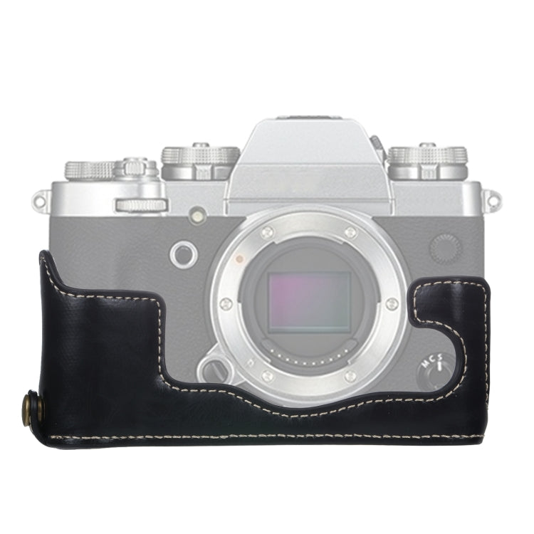 1/4 inch Thread PU Leather Camera Half Case Base for FUJIFILM X-T3/X-T2, For FUJIFILM X-T3