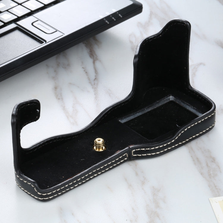 1/4 inch Thread PU Leather Camera Half Case Base for FUJIFILM X-T3/X-T2, For FUJIFILM X-T3