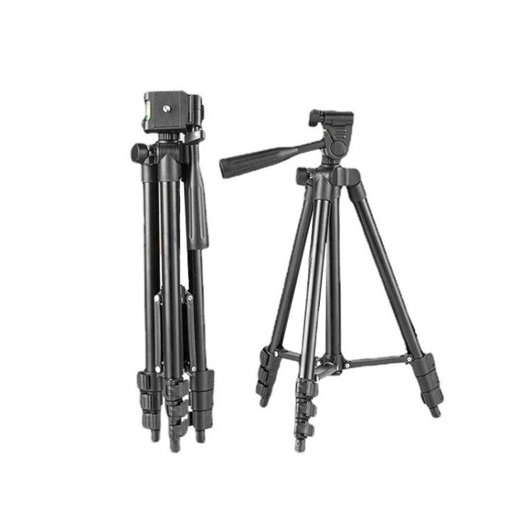 130cm 4-Section Folding Aluminum Alloy Tripod Mount with Three-Dimensional Head, L-3130 Black, L-3130 Champagne Gold, L-3130 Silver