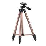 130cm 4-Section Folding Aluminum Alloy Tripod Mount with Three-Dimensional Head, L-3130 Black, L-3130 Champagne Gold, L-3130 Silver