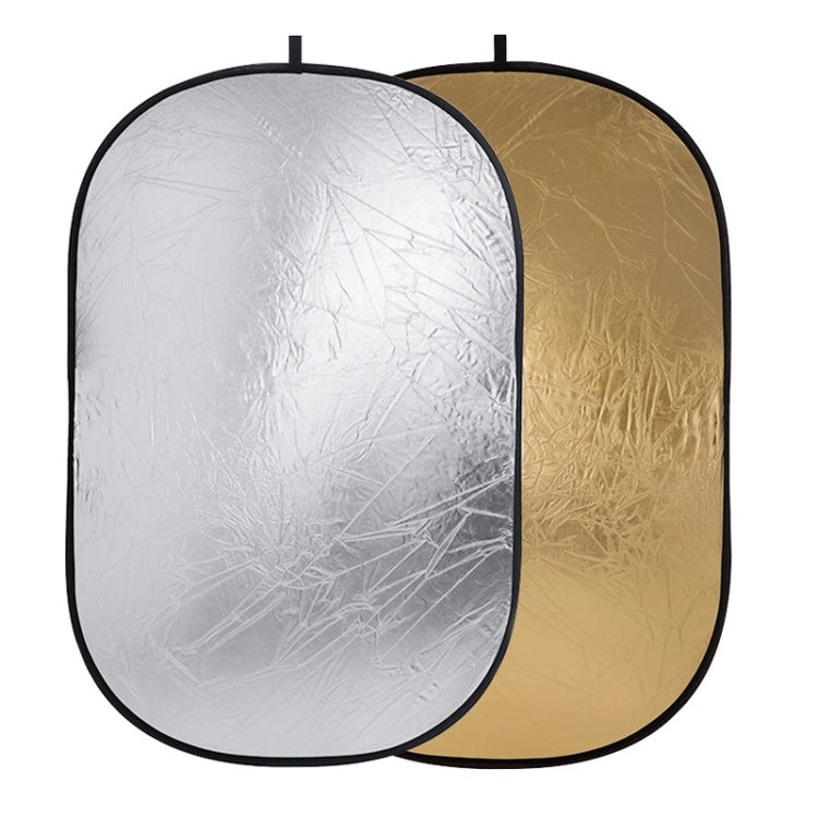 Godox FT01 2 in 1 Gold / Silver Oval Folding Reflector Board, Size: 150 x 200cm, 2 in 1 150 x 200cm