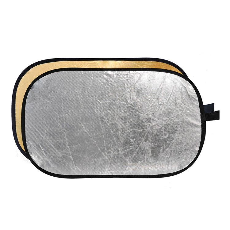 Godox FT01 2 in 1 Gold / Silver Oval Folding Reflector Board, Size: 150 x 200cm, 2 in 1 150 x 200cm