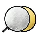 Godox FT01 80cm Round 2 in 1 Gold / Silver Folding Reflector Board, 80cm