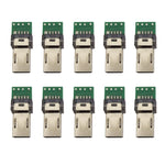 10 PCS 15-Pin USB PCB Connector Micro USB Plug Adapter for Sony Camera Data Cable