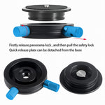 BEXIN QR-02 360 Degree Rotation Quick Release Head Camera Tripod Base Plate, QR-02 360