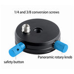 BEXIN QR-02 360 Degree Rotation Quick Release Head Camera Tripod Base Plate, QR-02 360