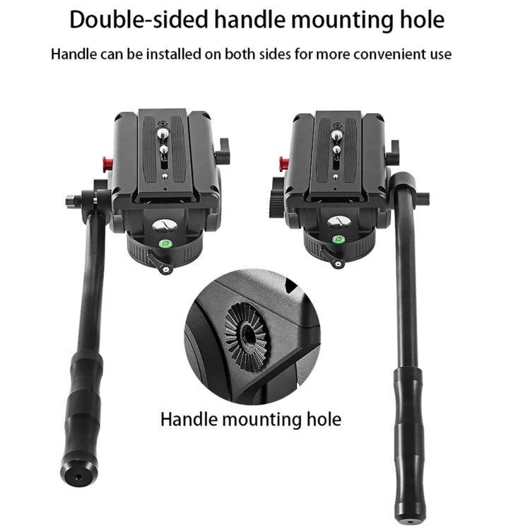 BEXIN VH-105 360 Degree Panorama Heavy Duty Tripod Action Fluid Drag Head, VH-105