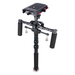 YELANGU S300 4 in 1 Multifunctional Rig + Dual Handheld Shoulder Rig + Monopod + Stabilizer for Cameras / SLR Cameras, Height Range: 63cm-170cm, YELANGU S300
