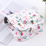 Cactus Flamingo Pattern Full Body Camera PU Leather Case Bag with Strap for FUJIFILM instax mini 9 / mini 8+ / mini 8, Cactus Flamingo