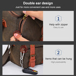 CADEN N1 Simple Retro Multifunctional Canvas Waterproof Digital Camera Photography Bag, N1 Simple Coffee, N1 Simple Beige White