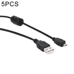 5 PCS 1.5m Mini 8 Pin USB to USB 2.0 Data Charging Cable for Nikon D5100 / D610, Mini 8 Pin USB