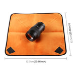 Hundred-folding Cloth Photography Camera SLR Liner Lens Bag Thickening Wrapped Cloth Plus Velvet, Size: 55x55cm, Size: 55x55cm