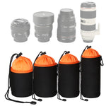 4 in 1 SLR Camera Lens Bag Micro Single Lens Bag Lens Inner Bile Bag Waterproof Protective Case Plus Velvet Thickening, 4 in 1