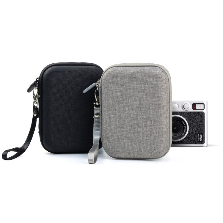 Hard Case Box Storage Bag for FUJIFILM Instax mini EVO, Fabric Pattern Black, Fabric Pattern Grey