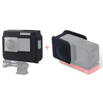 For Insta360 One R Panoramic Camera with Frame Shockproof Silicone Protective Case with Lens Cap Cover, Panoramic  Case + Lens Cap