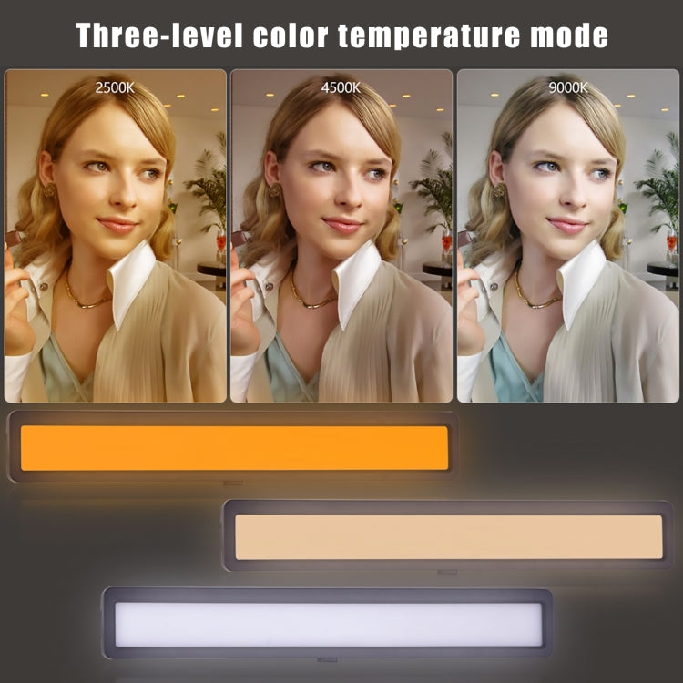 LUXCeO WS66 USB LED Live Video Light 2500K-9000K Bi-color Laptop Conference Fill Light, WS66