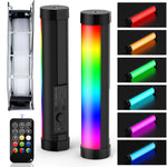 LUXCeO P100 RGB Photo Video Light Stick Handheld Fill Light with Remote Control & Grid Softbox, P100+Grid Softbox