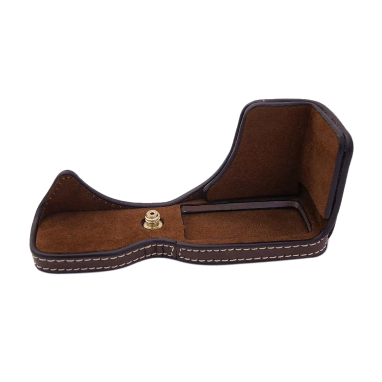 1/4 inch Thread PU Leather Camera Half Case Base for Canon EOS M100, For Canon EOS M100