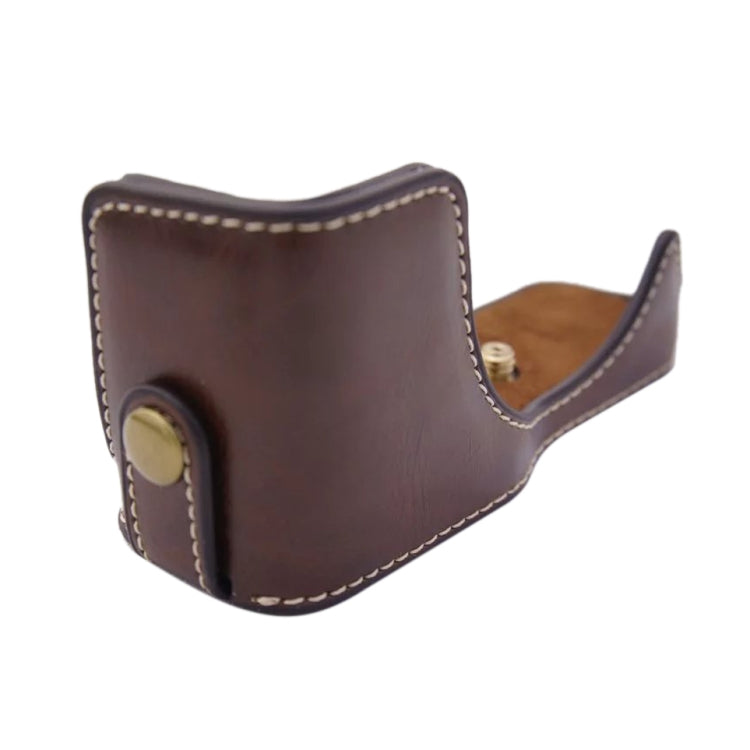 1/4 inch Thread PU Leather Camera Half Case Base for Canon EOS M100, For Canon EOS M100