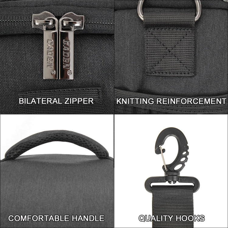 CADEN D1 Waterproof Crossbody Shoulder SLR Camera Bag, Size: 19 x 13x 21cm, D1 19 x 13x 21cm