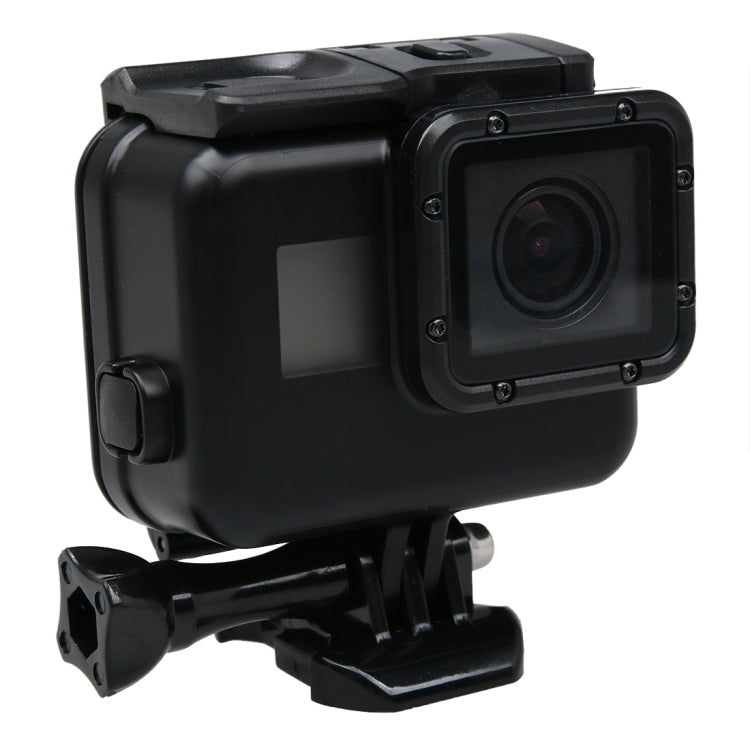 2 in 1 for GoPro HERO6 /5 Touch Screen Back Cover + 45m Waterproof Housing Protective Case(Need to Disassemble Lens When Installed) with Buckle Basic Mount & Lead Screw, Need to Disassemble Lens