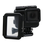 2 in 1 for GoPro HERO6 /5 Touch Screen Back Cover + 45m Waterproof Housing Protective Case(Need to Disassemble Lens When Installed) with Buckle Basic Mount & Lead Screw, Need to Disassemble Lens