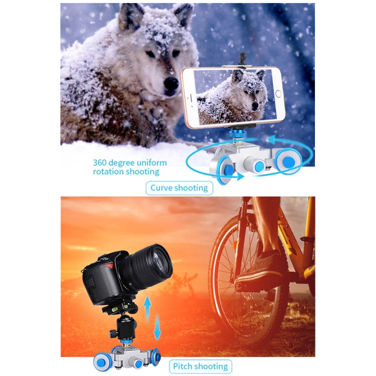 YELANGU L3 Camera Wheels Autodolly Electric Track Slider Car, Load: 6kg, Autodolly L3