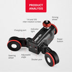 YELANGU L50E 60cm Splicing Camera Slider Dolly Rail + L5i Dolly Car