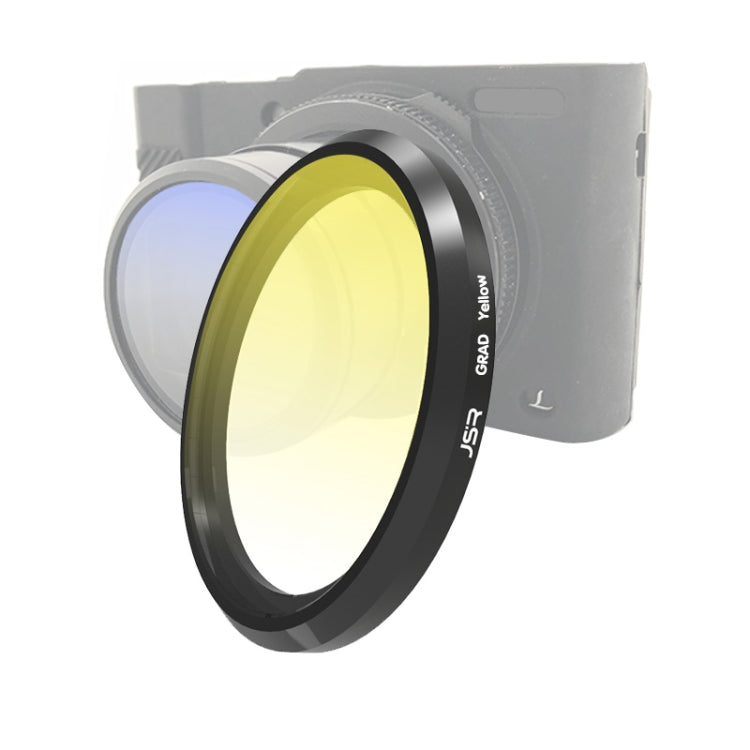 JSR Gradient Colored Lens Filter for Panasonic LUMIX LX10, Gradient Yellow Filter, Gradient Blue Filter, Gradient Smoke Filter, Gradient Orange Filter, Gradient Grey Filter, Gradient Green Filter, Gradient Purple Filter, Gradient Red Filter