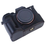 1/4 inch Thread PU Leather Camera Half Case Base for Sony A7 IV, For Sony A7 IV