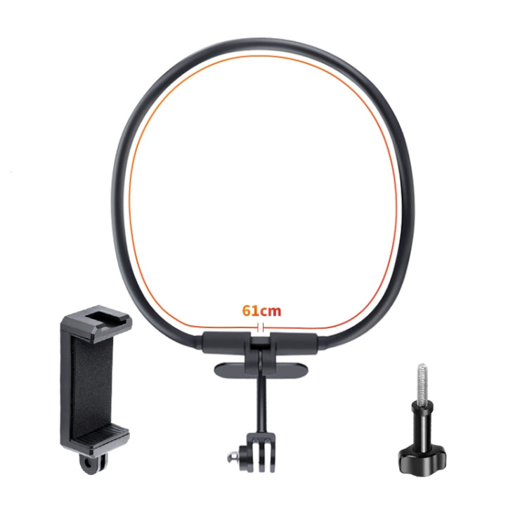 Hands Free Lazy Wearable Neck Camera Phone Holder with Phone Clamp, Extended Version, Neck Holder B