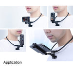 Hands Free Lazy Wearable Neck Camera Phone Holder with Phone Clamp, Extended Version, Neck Holder B