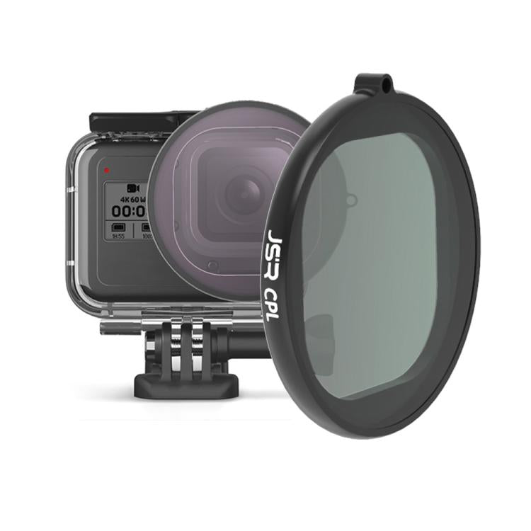 JSR Round Housing CPL Lens Filter for GoPro HERO8 Black, CPL Lens
